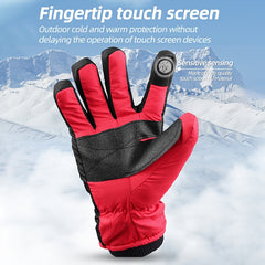 Waterproof Touch Screen Winter Snow Gloves - Cold Weather Skiing & Snowboarding