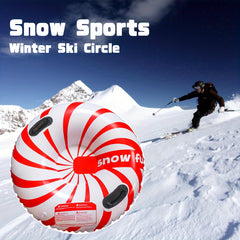 1pc PVC Inflatable Ski Ring with Safety Handle
