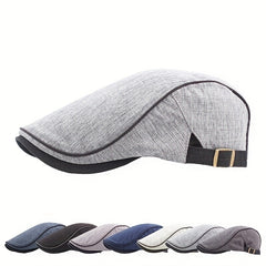 British Style Newsboy Cap Unisex Flat Hat Casual Lightweight Beret