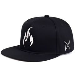 Men's Flame Baseball Cap Hip Hop Style
