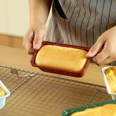 Nonstick Extra Small Bakeware Set with Toast Mold & Silicone Rolling Baking Tool