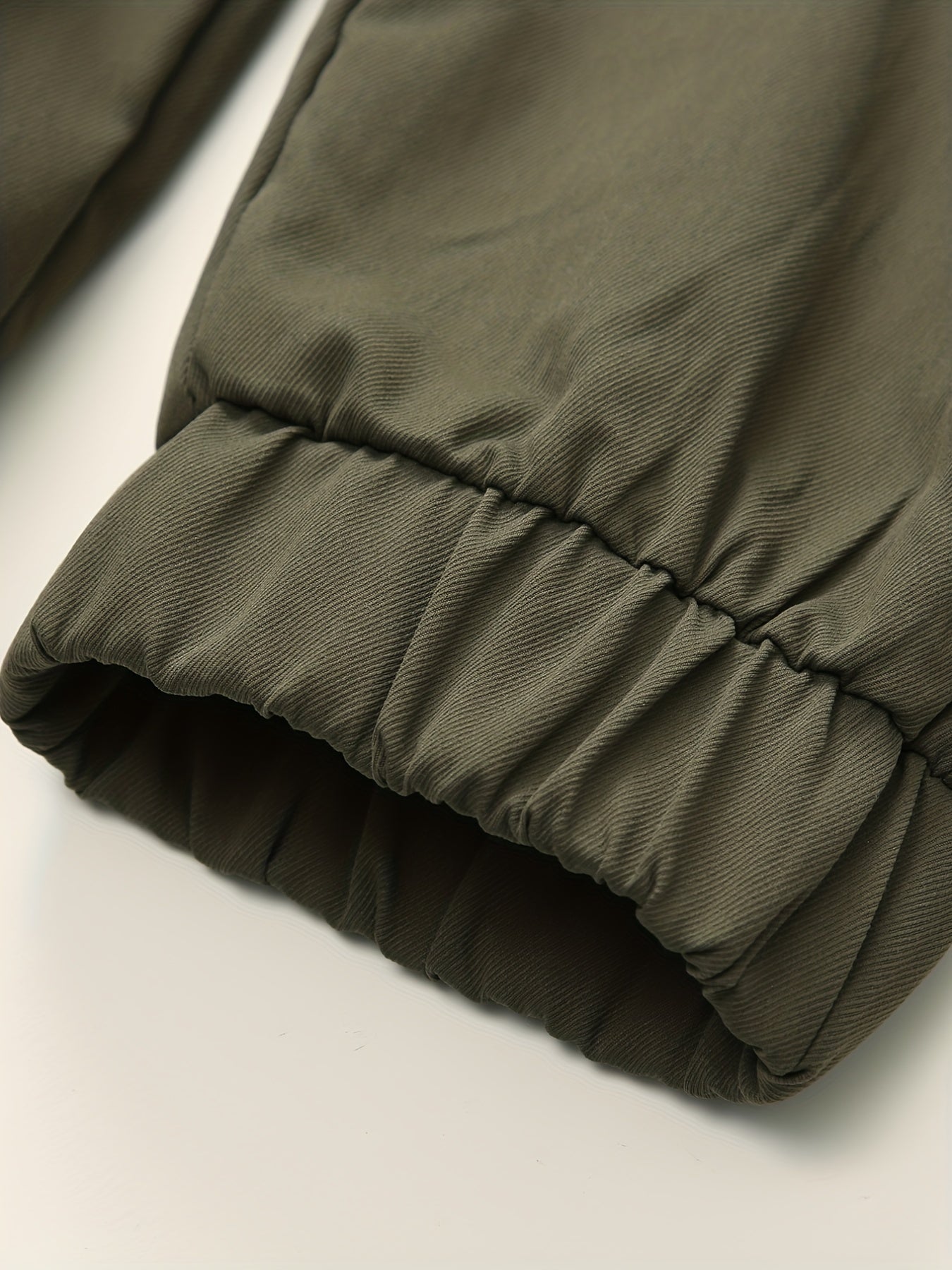 Men's Drawstring Cargo Trousers Loose Jogger Pants