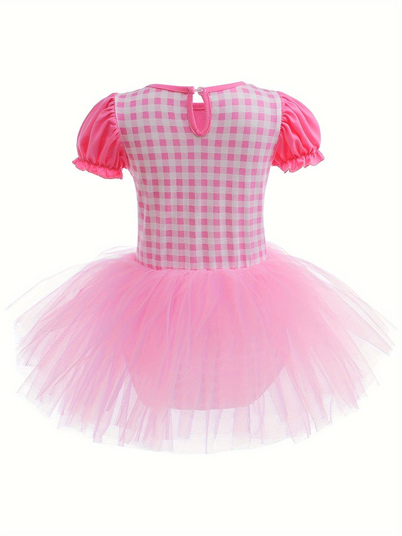 100% Cotton Sweet Plaid Tutu Dress for Dance Gymnastics
