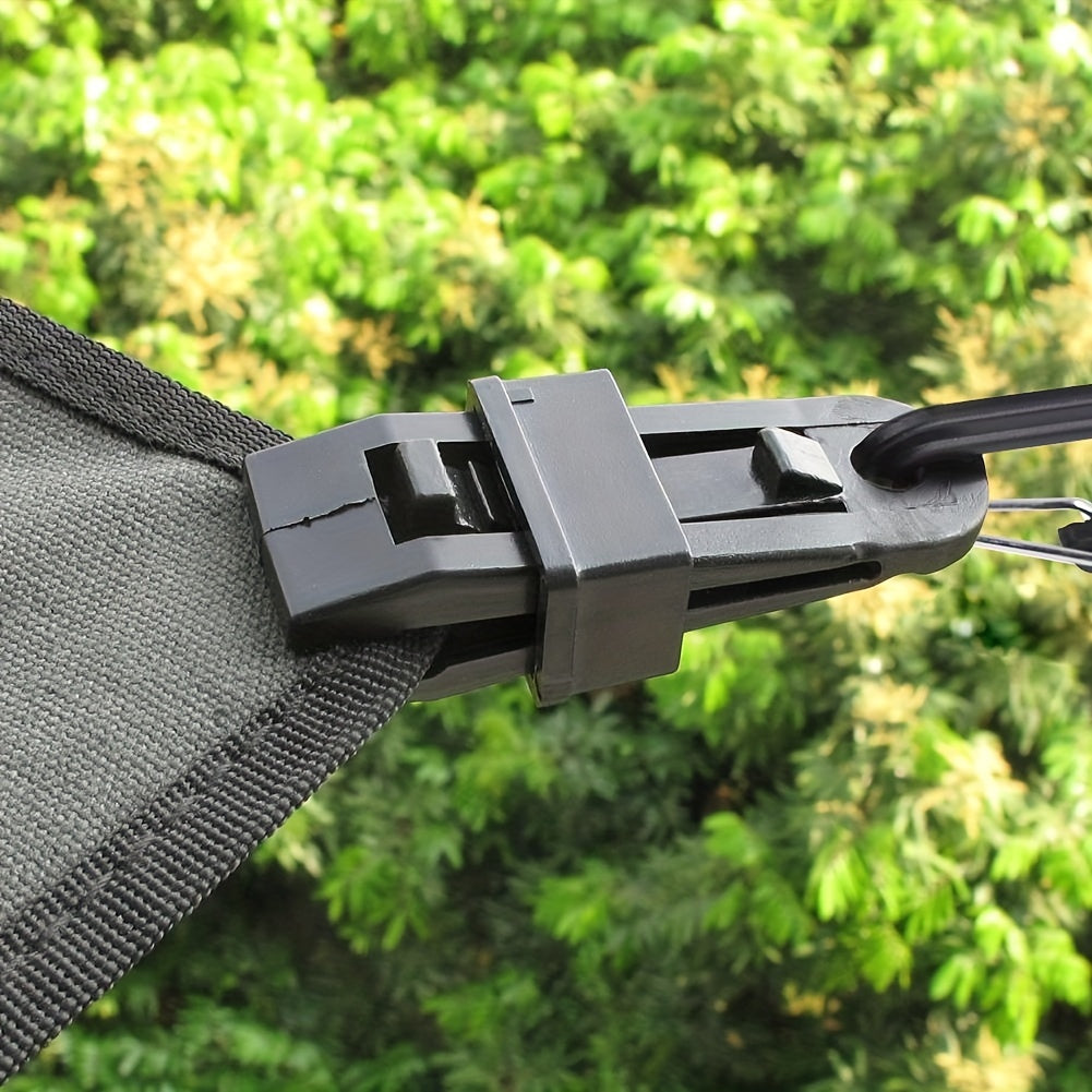 4pcs Awning Hook Lashing Buckle for Tarpaulin and Tent - Camping Essential