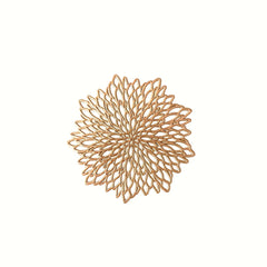 10pcs Flower Coasters Plastic Hollow Out Cup Coasters PVC Drink Coasters