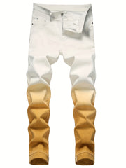 Boys Casual Gradient Denim Pants Slim Fit Spring Fall