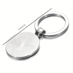 Motivational Gemstone Keychain: Live in the Moment