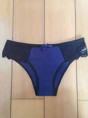 5pcs Lace Stitching Briefs Breathable Colorblock Panties Women's Lingerie