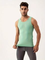 Men's Quick Dry Tank Top High Stretch Sleeveless Shirt