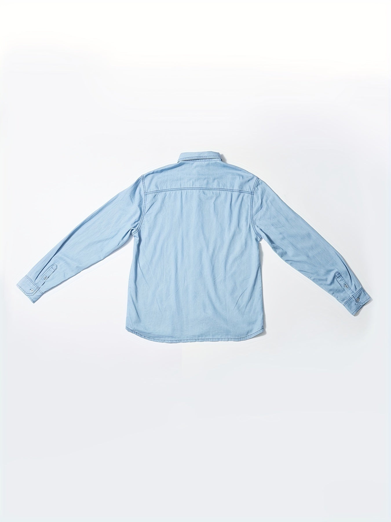 Men's Denim Shirt with Chest Pockets