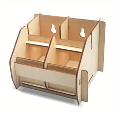 Sticker Roll Holder 2 Roll Label Organizer Dispenser Rack Adjustable Divider