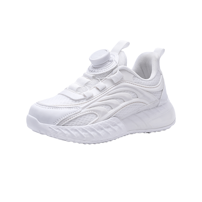 Boys' Button Low Top Sneakers Breathable Lightweight Anti Slip Shoes for Outdoor