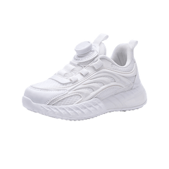 Boys' Button Low Top Sneakers Breathable Lightweight Anti Slip Shoes for Outdoor