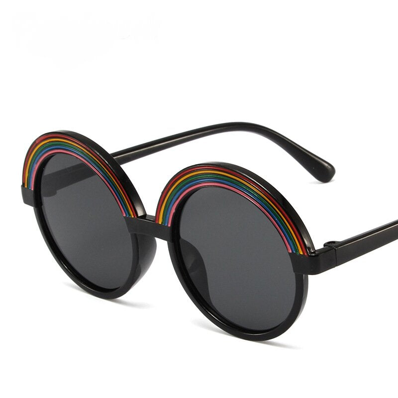 Personalized Cartoon Rainbow Frame Decorative Sunglasses