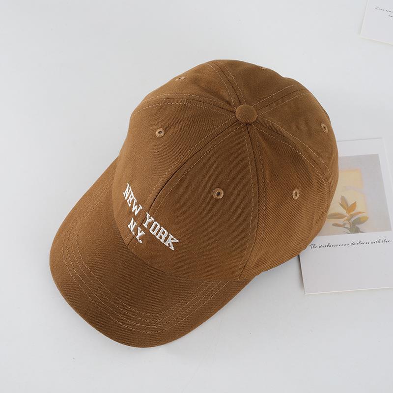 Street Letter Embroidery Washed Baseball Cap Men's Casual Cap