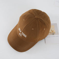 Street Letter Embroidery Washed Baseball Cap Men's Casual Cap