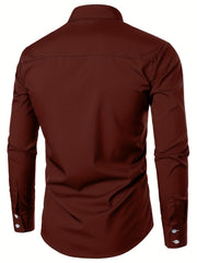 Floral Printed Men's Casual Shirt Regular Fit Long Sleeves