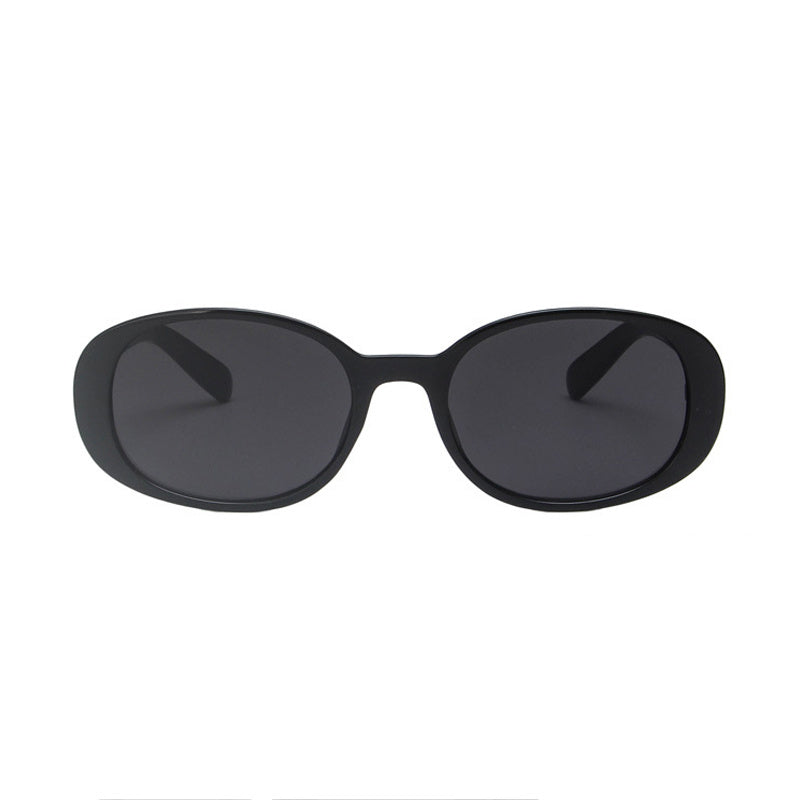 Chunky Oval Frame Retro Sunglasses