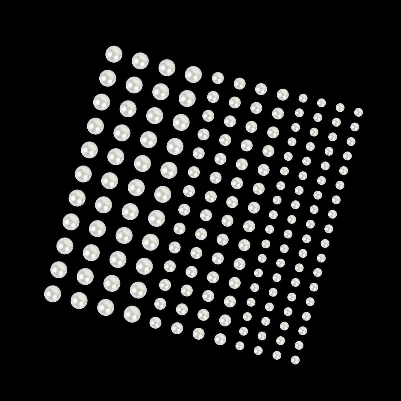 144pcs Mermaid Pearl Makeup Stickers Resin Crystal Sticker Face Decoration