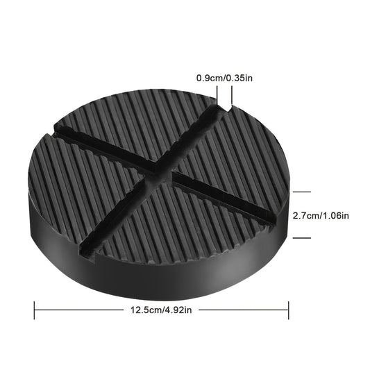 2PCS Car Lift Jack Stand Pads Rubber Slotted Floor Pad Frame Rail Adapte