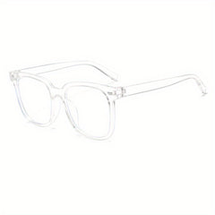 Men's Square Frame Large Frame Light Blocking Glasses With Box