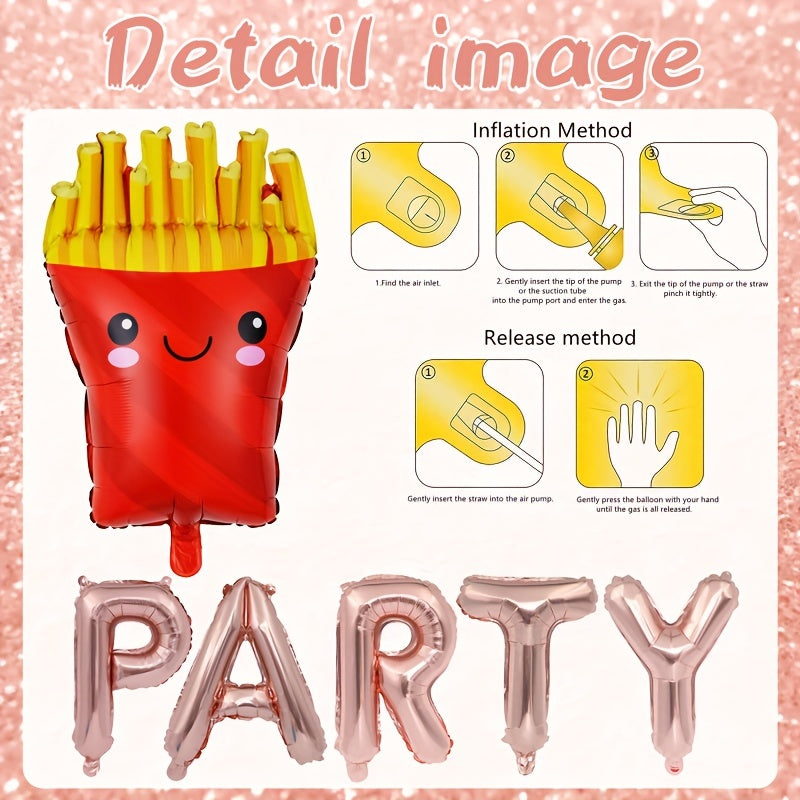 Sleepover Party Decorations Letter Heart Latex Balloons Girls Supplies