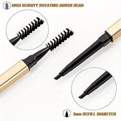 Dual-Ended Waterproof Eyebrow Pencil 5 Colors