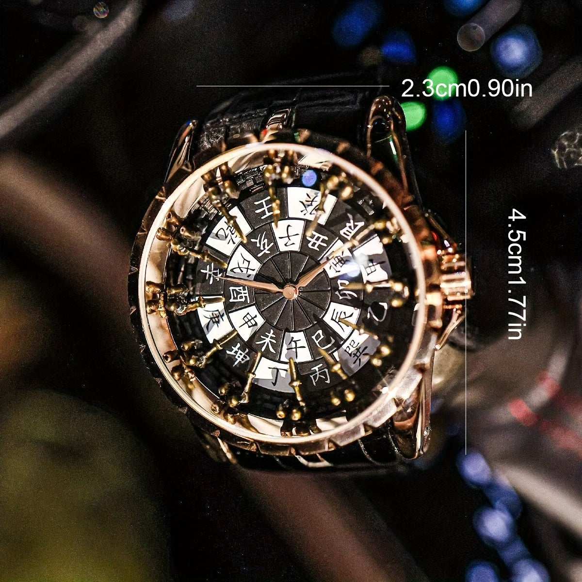 Men's Retro Round Quartz Watch