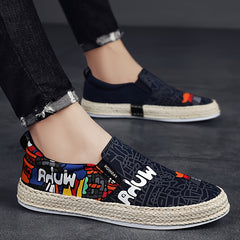 Men's Canvas Loafer Shoes Lightweight Slip On Sneakers Spring Summer