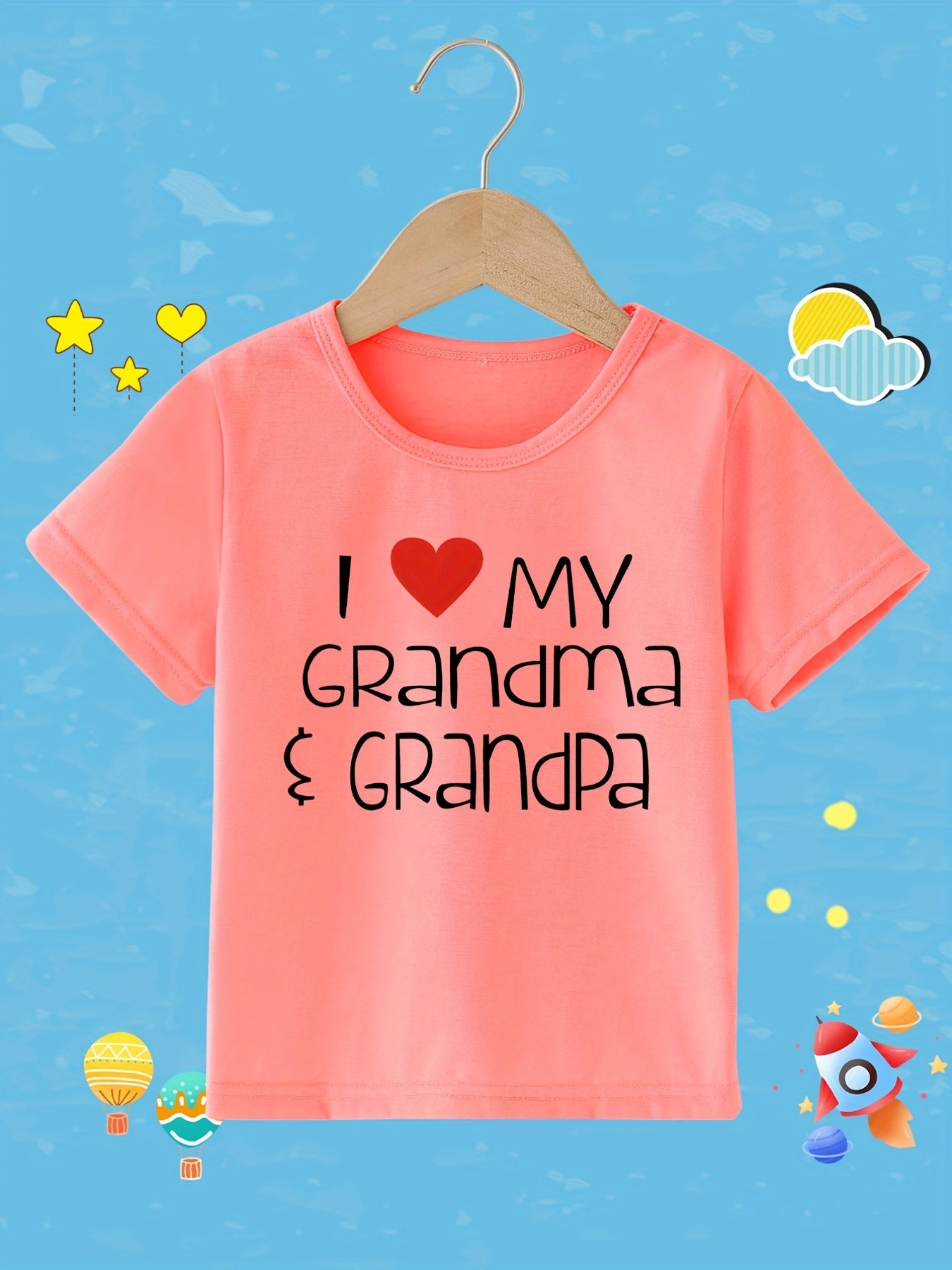 Graphic Girls T Shirt Casual Crewneck Short Sleeve Tops for Kids