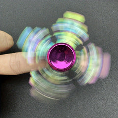 Rainbow & Purple Fidget Spinner Zinc Alloy Hand Gyroscope