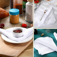 12 Pack Soft Polyester Woven Handkerchiefs Gift Set