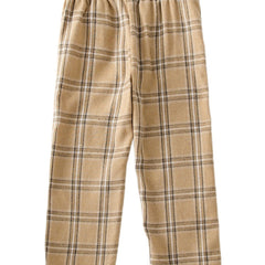 Girls Plaid Trousers, Casual Style
