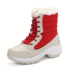 Fur Lined Thermal Snow Boots High Top Keep Warm No Slip Winter Boots