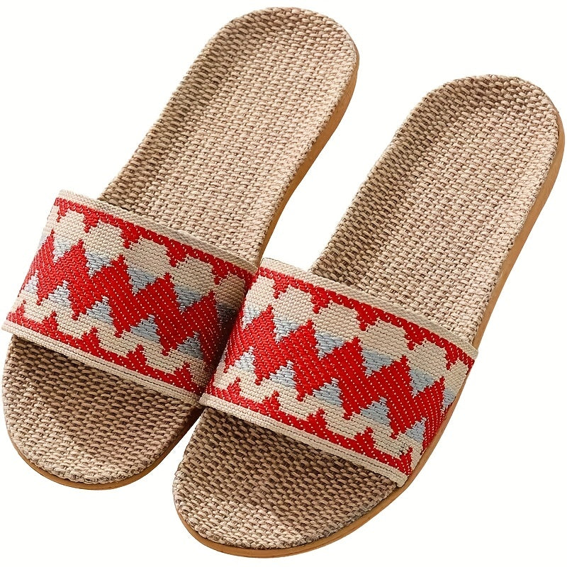 Women's Comfy Home Slides Ultra Light Fabric Open Toe Single Band Shoes
