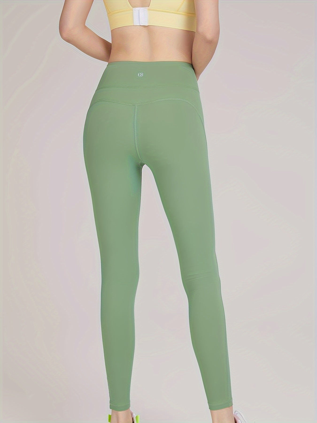 High Waist Yoga Leggings Quick Dry Sports Tights, Running Fitness Workout