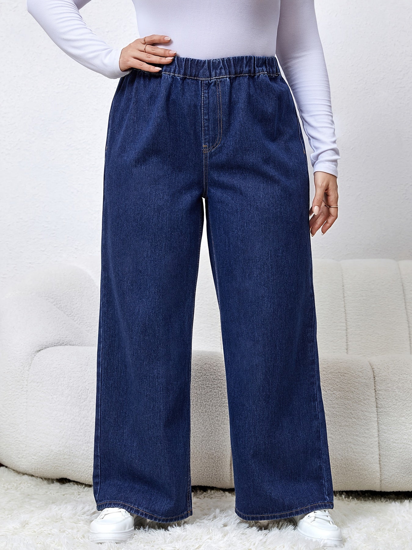 Women's High Rise Wide Leg Jeans