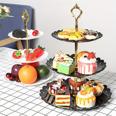 3-Layer Cake Stand Wedding Party Display Tray