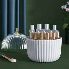 Dustproof Cosmetic Organizer with Transparent Lid