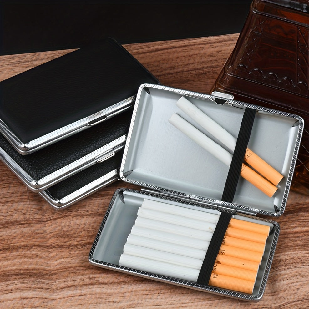 Ultra Thin Double-sided Leather Cigarette Box