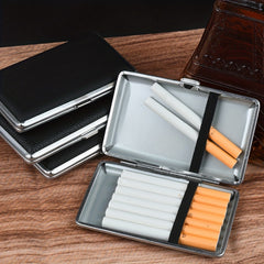 Ultra Thin Double-sided Leather Cigarette Box