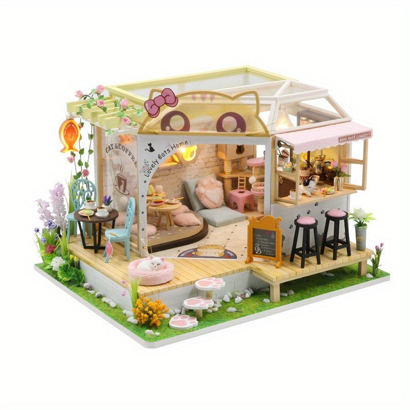 Toy DIY Assembly Model Doll House Micro Scene Hand held House
