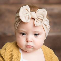 Cartoon Bow Nylon Headband for Baby Girls Photoshoots