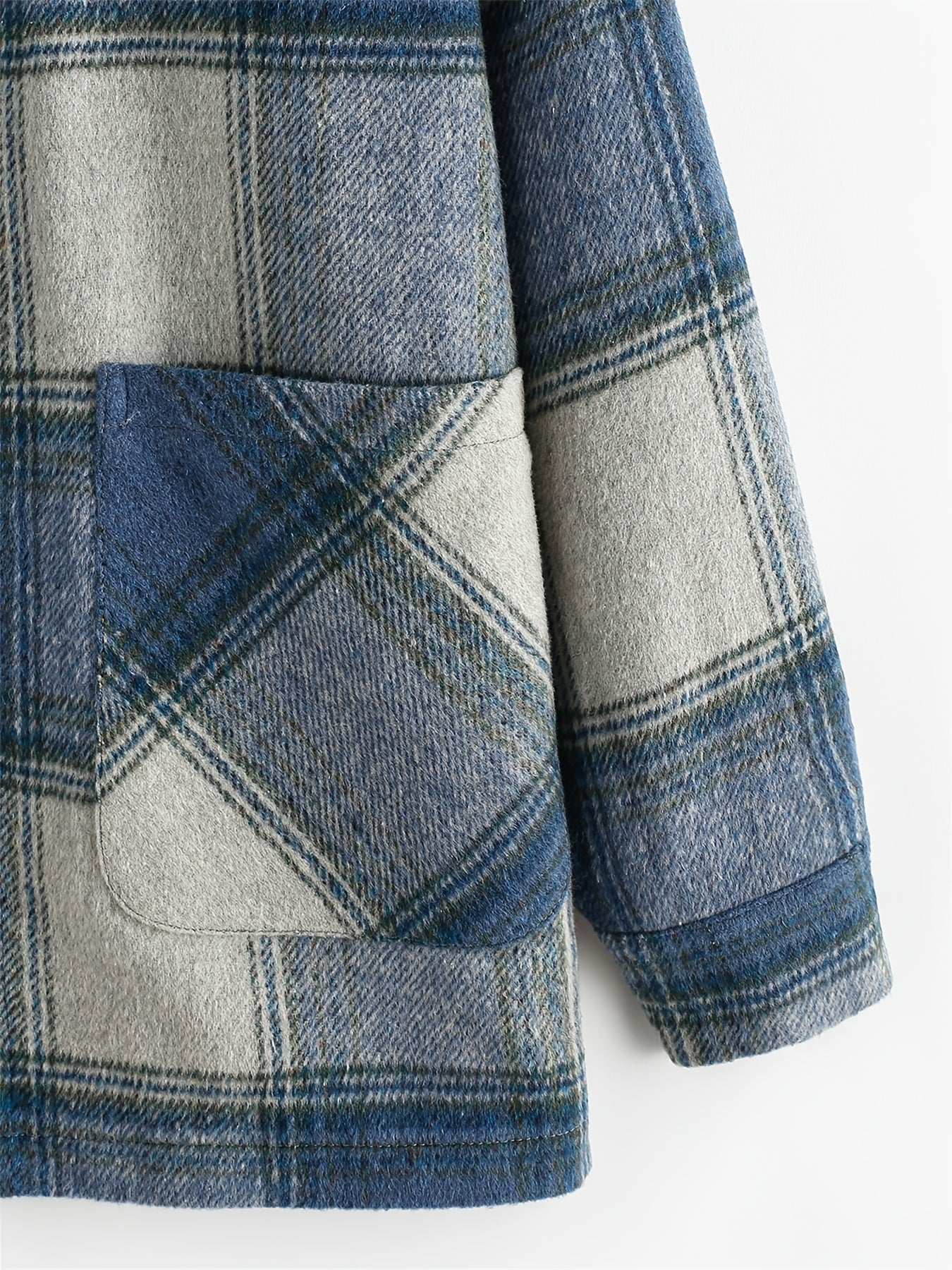 Plaid Jacket Lapel Casual Long Sleeve Loose Outerwear Women's Clothing