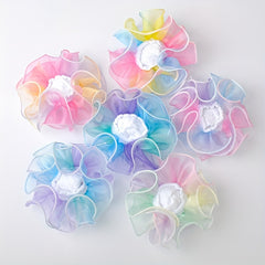 6 Pairs Rainbow Lace Dance Socks for Girls Kids