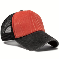 Men's Trucker Hat Snapback Hip Hop Vintage Mesh Caps Outdoor Hats