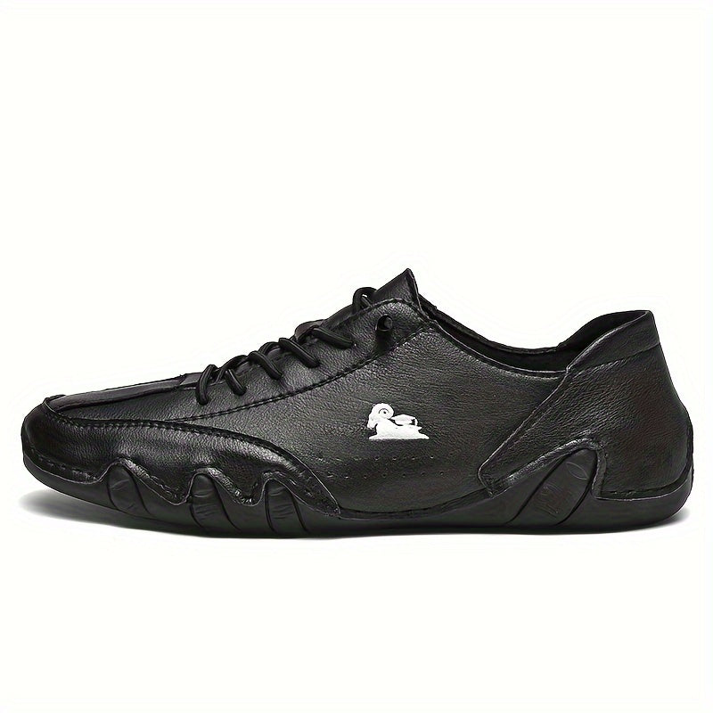 Men's Solid Low Top Boots Non Slip Lace Up Casual Shoes