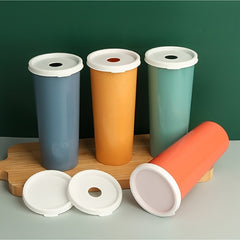 Small Plastic Water Cup With Lid Single layer Handy Cup
