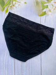 6pcs Lace Stitching Briefs Comfy & Breathable Intimates Panties