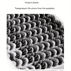 48 Pairs Fluffy Thick Faux Mink Lashes Soft Natural Long Wispy Full Strip Lashes